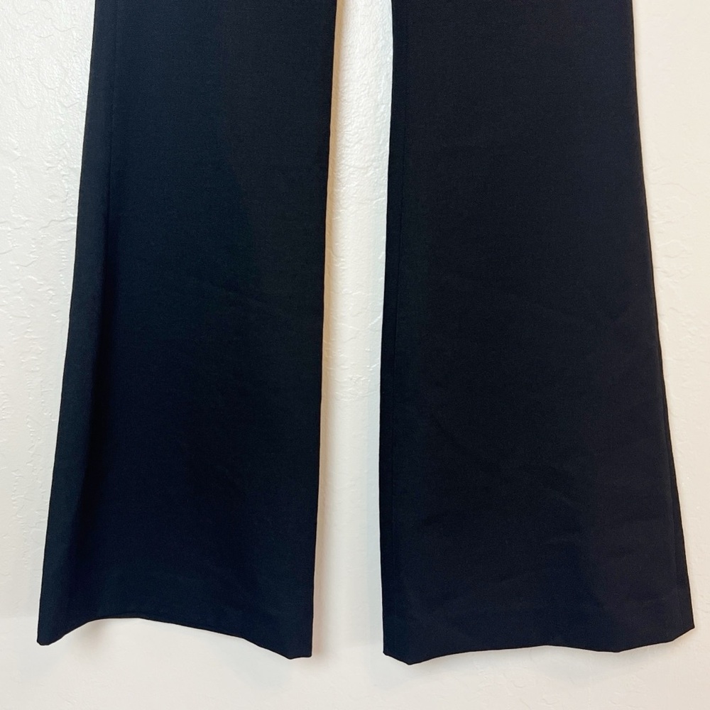 •NILI LOTAN• NWOT Black‎ Arielle High Rise Flare Leg Wool Trouser Pant Size 0 - Picture 6 of 15